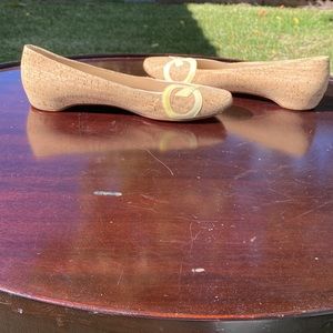 Christian Louboutin Love cork flats, size 41 but fits 8 1/2-9 US